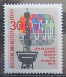 Poštová známka Západný Berlín 1967 Televizní vìž Mi# 309