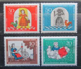 Poštové známky Západný Berlín 1967 Paní Zima Mi# 310-13