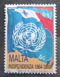 Potov znmka Malta 1989 Vlajka OSN Mi# 811