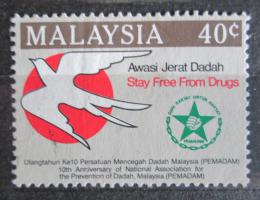 Poštová známka Malajsie 1986 Boj proti drogám Mi# 339