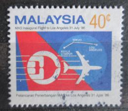 Poštová známka Malajsie 1986 Letecká spoleènost MAS Mi# 342