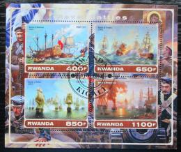 Poštové známky Rwanda 2017 Váleèné lode Mi# N/N