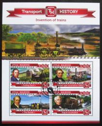 Poštové známky Maldivy 2015 Parní lokomotívy Mi# 5500-03 Kat 11€