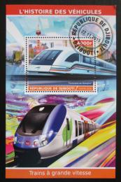 Poštová známka Džibutsko 2015 Moderní lokomotívy Mi# N/N