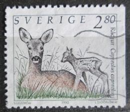 Poštová známka Švédsko 1992 Srnec obecný Mi# 1701 D