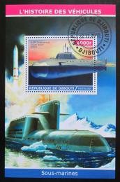 Potov znmka Dibutsko 2015 Ponorky Mi# N/N