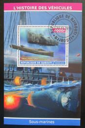 Poštová známka Džibutsko 2015 Ponorky Mi# N/N - zväèši� obrázok