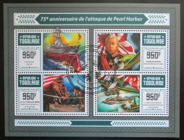 Poštové známky Togo 2016 Útok na Pearl Harbor, 75. výroèie Mi# 7300-03 Kat 15€