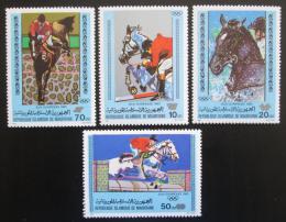 Poštové známky Mauritánia 1980 LOH Moskva, parkur Mi# 680-83