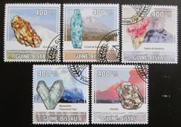 Poštové známky Guinea-Bissau 2009 Minerály a sopky Mi# 4432-36