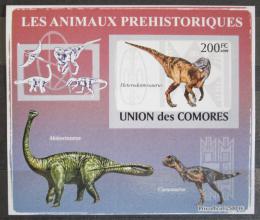 Poštová známka Komory 2009 Dinosaury DELUXE neperf. Mi # 2170 B Block