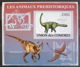 Poštová známka Komory 2009 Dinosaury DELUXE neperf. Mi # 2171 B Block