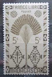 Poštová známka Madagaskar 1943 Strom cestovatelù Mi# 350