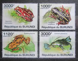 Poštové známky Burundi 2011 Žaby Mi# 2066-69 Kat 9.50€