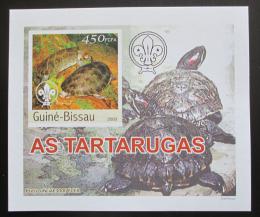 Potov znmka Guinea-Bissau 2003 Korytnaky DELUXE neperf. Mi# 2580 B Block