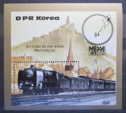 Poštová známka KLDR 1984 Lokomotíva Mi# Block 177 Kat 11€ 