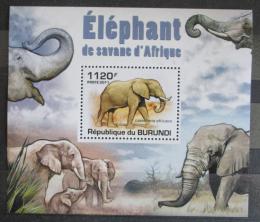 Poštová známka Burundi 2011 Slony DELUXE Mi# 2031 Block