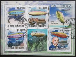Poštové známky Svätý Tomáš 2009 Vzducholode Mi# 4063-66 Kat 10€ - zväèši� obrázok
