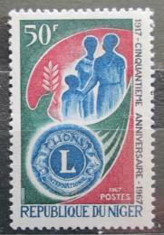 Poštová známka Niger 1967 Lions Intl., 50. výroèie Mi# 156