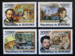 Poštové známky Burundi 2011 Umenie, Renoir Mi# 2130-33 Kat 9.50€