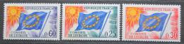 Poštové známky Francúzsko 1965 Vydání pro Radu Evropy Mi# 10-12