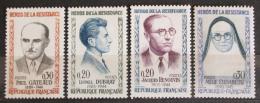 Poštové známky Francúzsko 1961 Bojovníci za svobodu Mi# 1342-45 Kat 5€ 