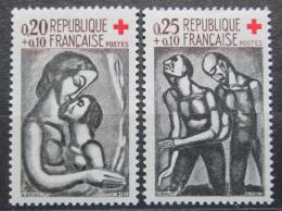 Poštové známky Francúzsko 1961 Èervený kríž, grafika Mi# 1376-77 Kat 5€ 
