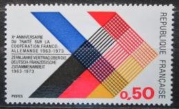 Poštové známky Francúzsko 1973 Spolupráce s Nìmeckem, 10. výroèie Mi# 1819