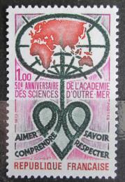 Poštová známka Francúzsko 1973 Mapa svìta Mi# 1836