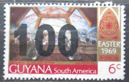 Poštová známka Guyana 1981 Ve¾ká noc, umenie, Salvador Dali pretlaè Mi# 659 