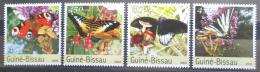 Poštové známky Guinea-Bissau 2003 Motýle a huby Mi# 2087-90 Kat 7.50€