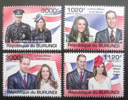 Poštové známky Burundi 2011 Princ William a Kate Mi# 2286-89 Kat 9.50€