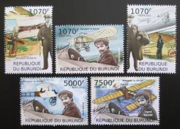 Poštové známky Burundi 2012 První let z Paøíže do Londýna Mi# 2416-20 Kat 10€