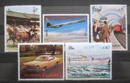 Poštové známky Fudžajra 1973 Doprava Mi# 1289-93 Kat 8€