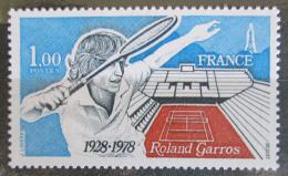 Poštová známka Francúzsko 1978 Tenis Roland Garros Mi# 2102