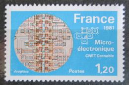 Poštová známka Francúzsko 1981 Mikroelektronický prùzkum Mi# 2245
