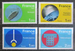Poštové známky Francúzsko 1981 Vìda a technika Mi# 2252-55