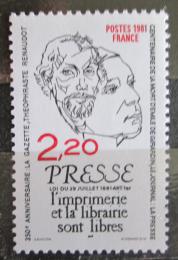 Poštová známka Francúzsko 1981 Publicisti Mi# 2267