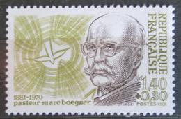 Poštová známka Francúzsko 1981 Marc Boegner, teolog Mi# 2292
