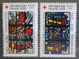 Poštové známky Francúzsko 1981 Èervený kríž, umenie Mi# 2295-96