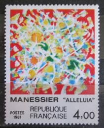 Poštová známka Francúzsko 1981 Umenie, Alfred Manessier Mi# 2298