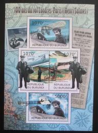 Poštové známky Burundi 2012 První let z Paøíže do Londýna Mi# 2416-19 Kat 10€ 