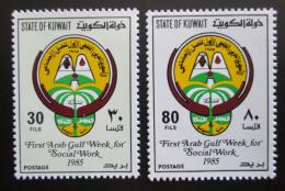 Poštové známky Kuvajt 1985 Týden sociální práce Mi# 1071-72 Kat 5€