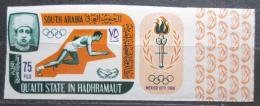 Poštovní známka Aden Qu'aiti 1967 LOH Mexiko neperf. Mi# 106 B Kat 13€