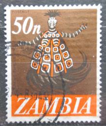 Poštová známka Zambia 1968 Taneèník kmene Chokwe Mi# 48