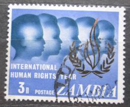 Poštová známka Zambia 1968 Medzinárodný rok lidských práv Mi# 52