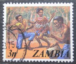 Poštová známka Zambia 1975 Taneèní skupina Mi# 143