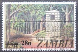 Poštová známka Zambia 1979 Pamätník nezávislosti pretlaè Mi# 200
