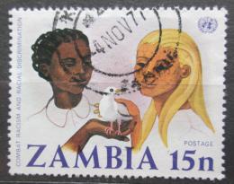 Poštová známka Zambia 1977 Boj proti rasové diskriminaci Mi# 188