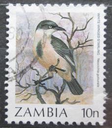 Poštová známka Zambia 1987 Leskoptev bìlokøídlá Mi# 386